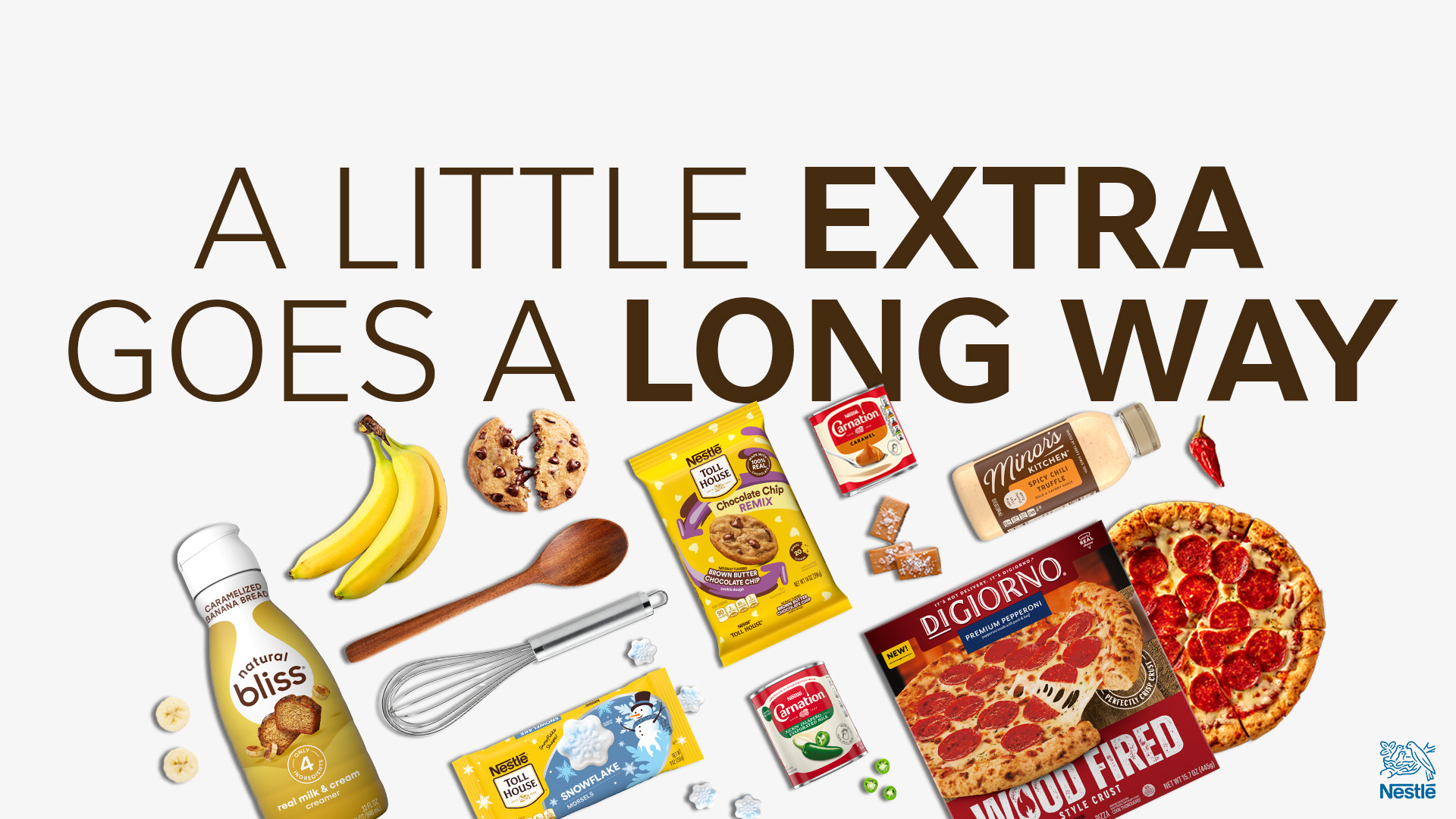 Portfolio of ingredients and products for our "Extra Goes A Long Way" trend
