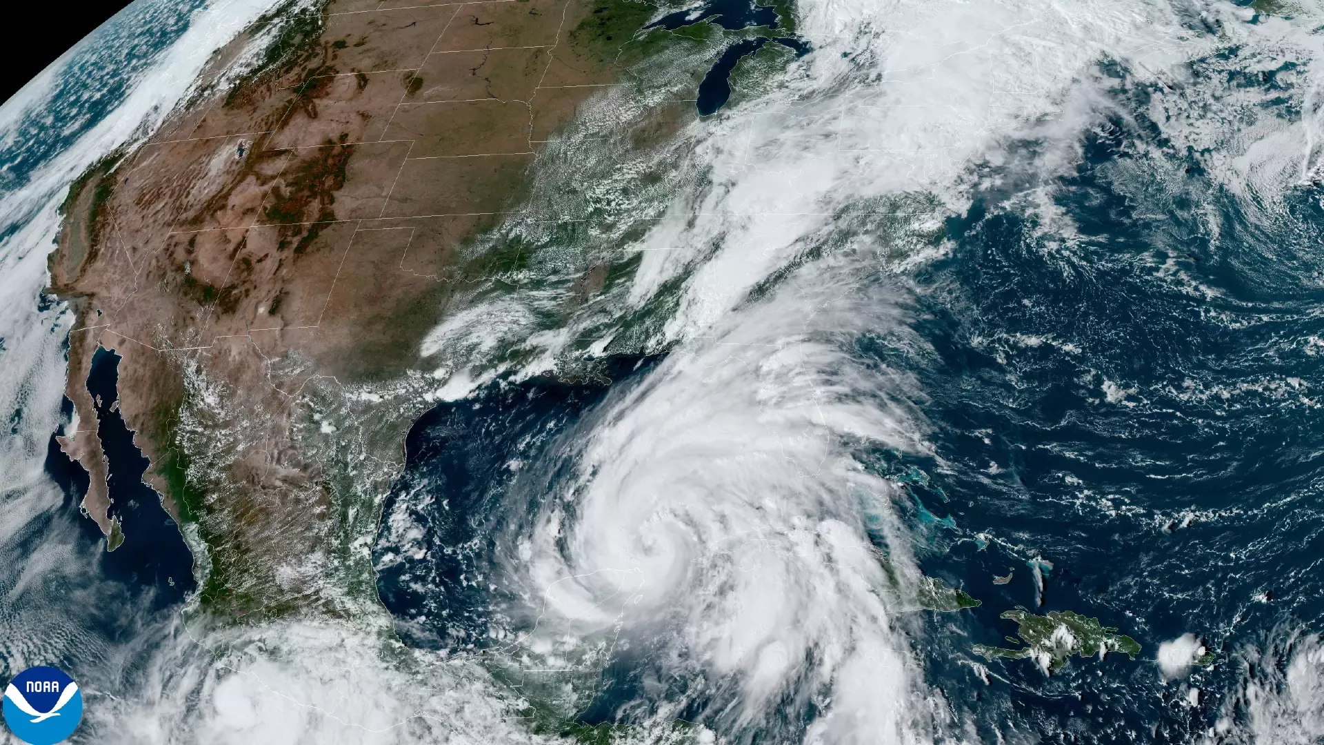 Satellite image of Hurricane Helene