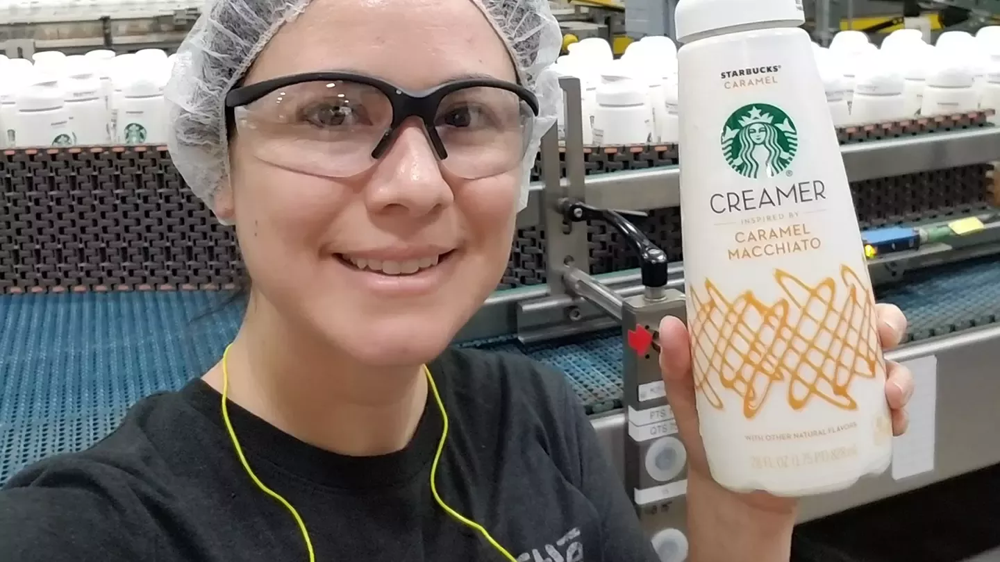 Carolina and Starbucks Creamer