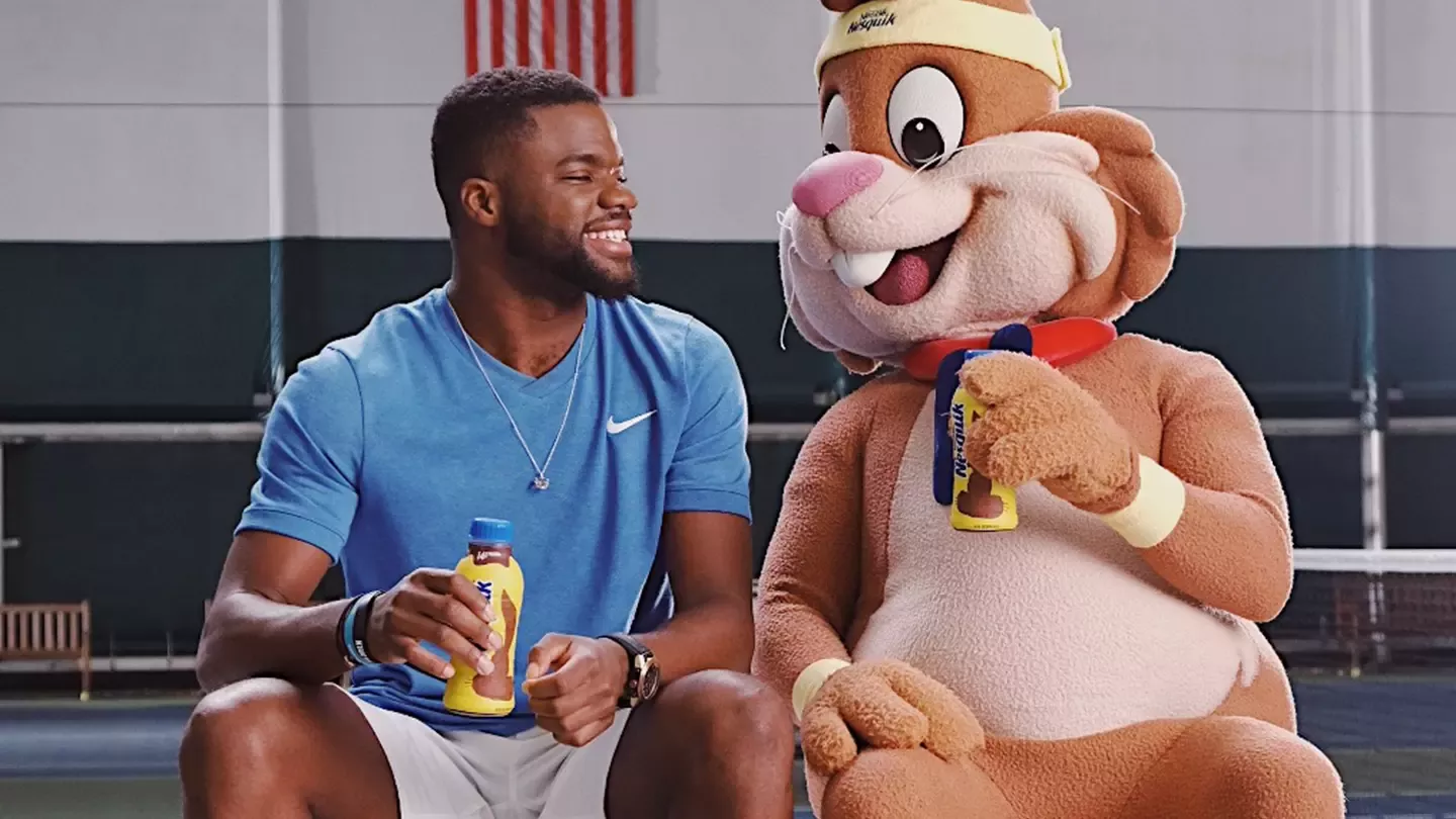 Frances Tiafoe collaborates with Nesquik