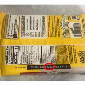 Cookie Dough Bar Batch Code Indicator