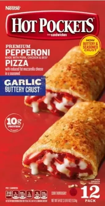 Hot Pockets Pepperoni Pizza packaging
